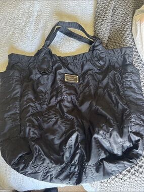 Large Black Quilted Tote Bag by Marc Jacobs